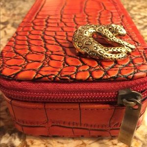Men's Women’s Alligator Zip Travel or Jewelry Case